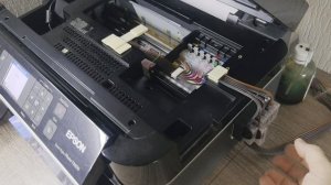Принтер epson , воздух в СНПЧ , решено