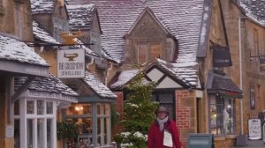 Самые красивые деревни Британии зимой в снежную бурю в сельской местности Великобритании