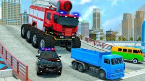 Грузовик-монстр против полицейской машины | Поймай меня, если сможешь! | Мультсериал «Герои города к