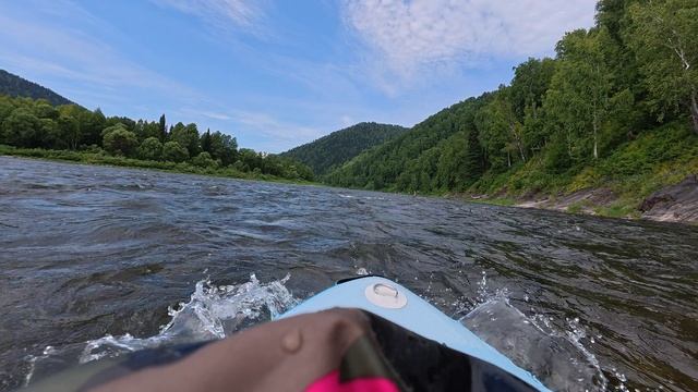 сплав на сапе по реке Томь. Лужба.