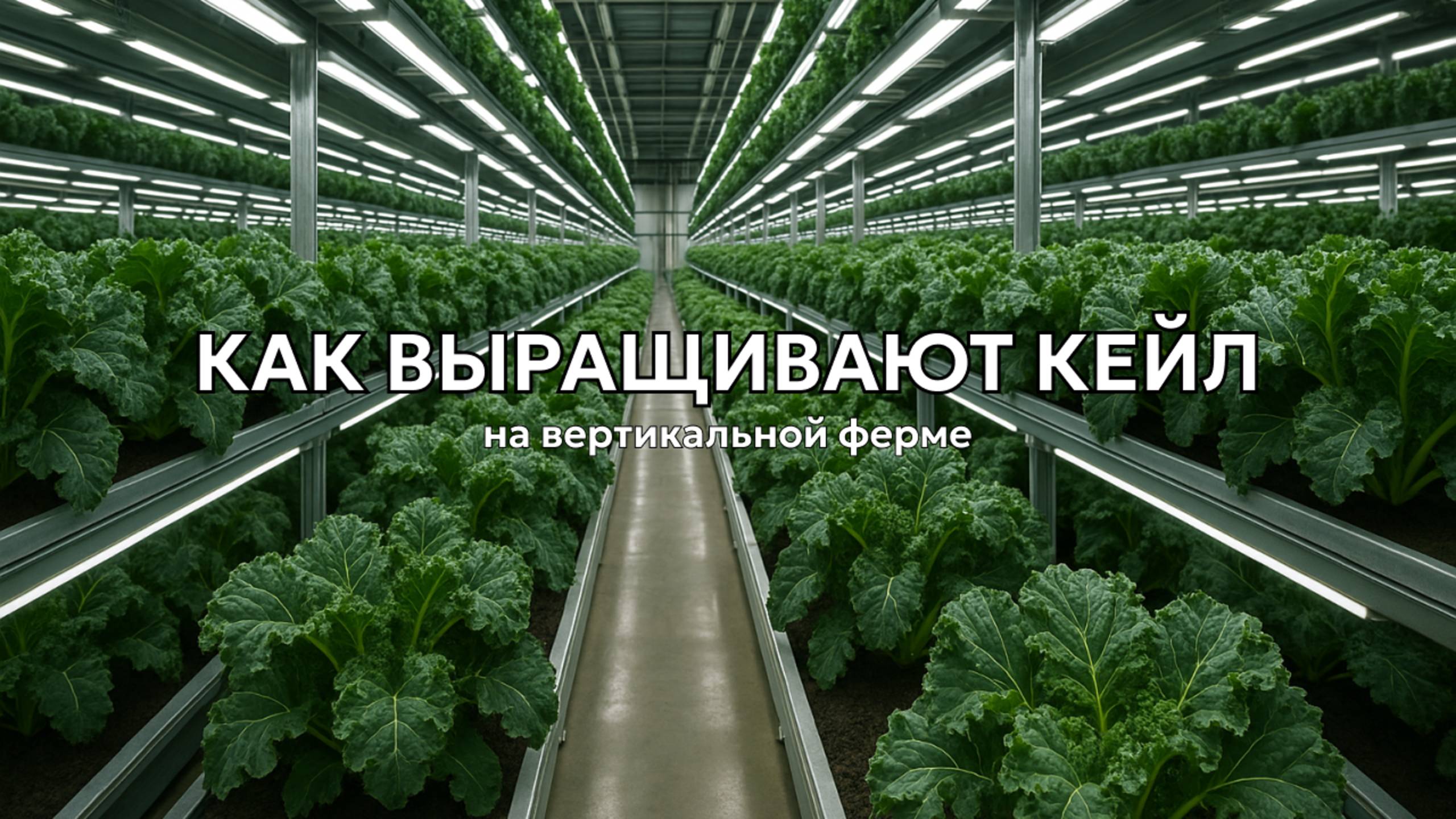 Высокотехнологичная вертикальная ферма по выращиванию кейла 🥬 смотреть онлайн