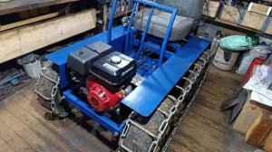 Самодельный бортоповоротный гусеничный трактор