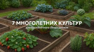 Выращивайте эти 7 многолетних культур и собирайте урожай снова и снова! 🌱