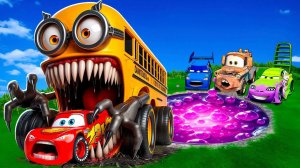 Машинки летают и прыгают! Развивающие мультики Машины помощники. Мультфильмы про машинки