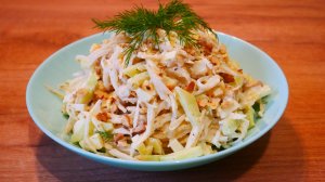 Салат из дайкона с огурцом и отварными яйцами. Просто, вкусно и ОЧЕНЬ полезно!