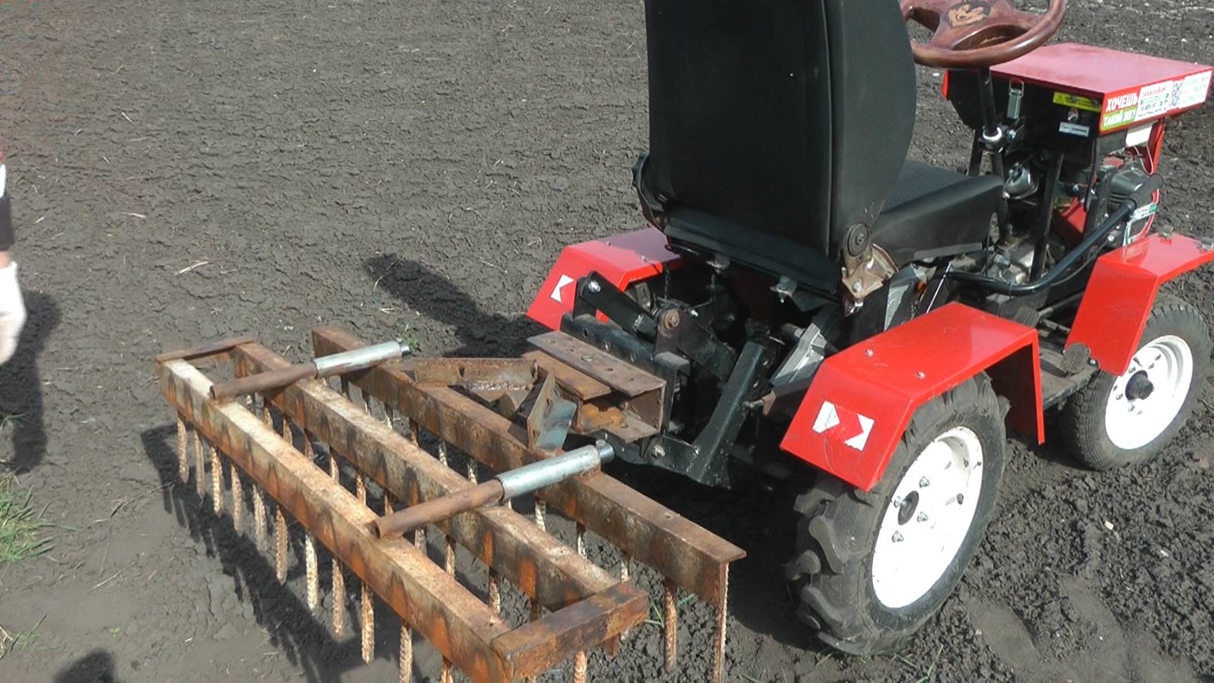 Самодельные окучники,грабли,борона для МТ-110