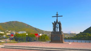 Круговая панорама в центре Петропавловска, морские звезды плотоядны.