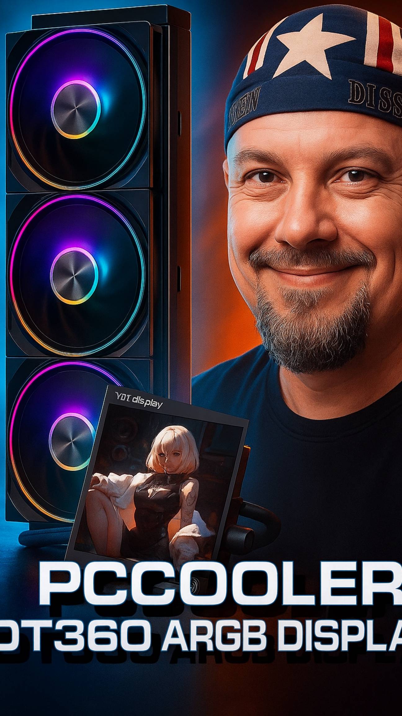 PCCooler DT360 ARGB Display — Эффективная и Недорогая СЖО с Двумя Экранами смотреть онлайн
