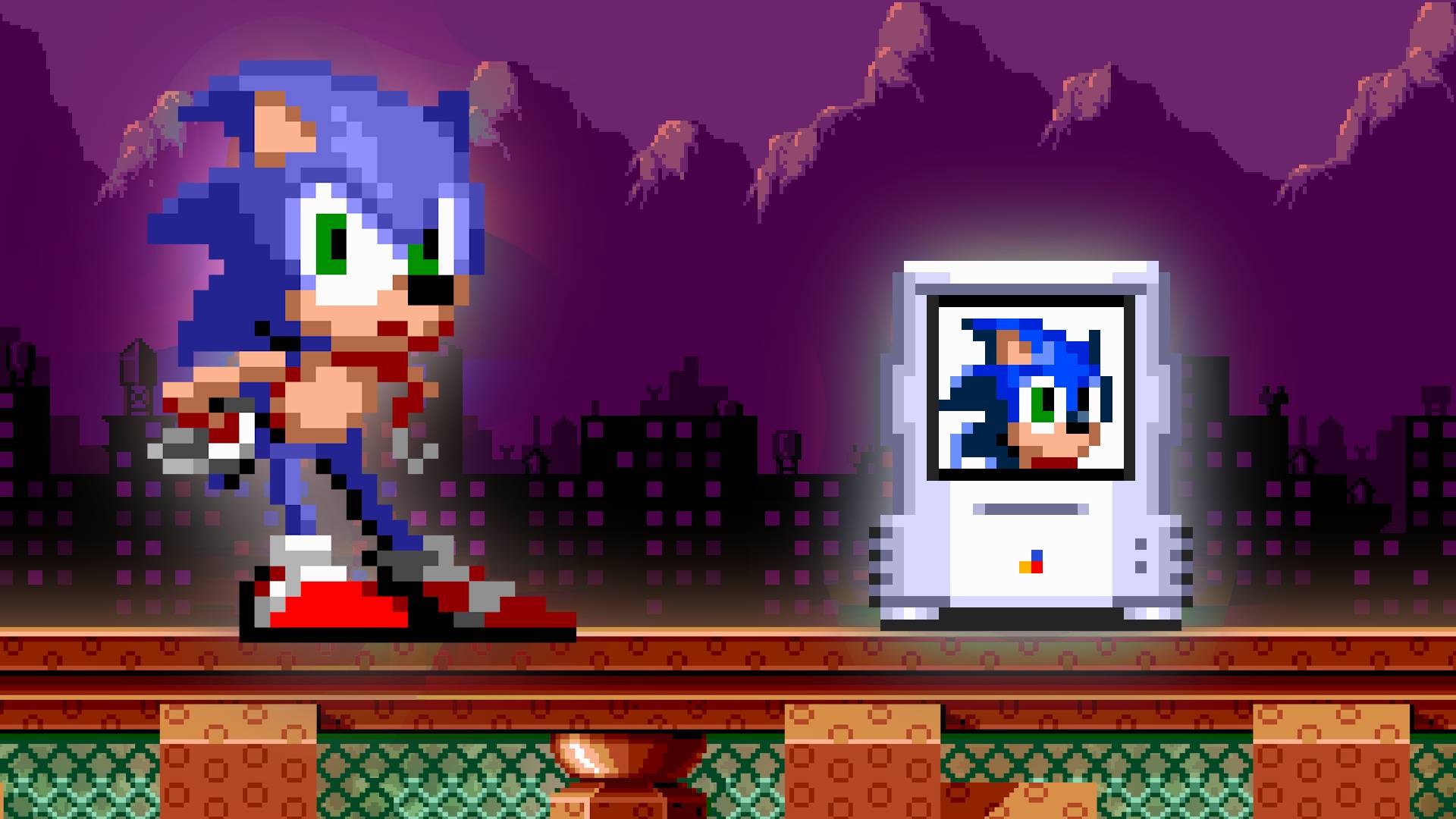 Праймовский Соник в Spring Yard Zone ► Моды на Sonic 3 A.I.R смотреть онлайн