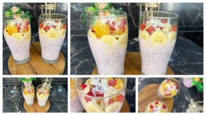 Десерт с йогуртом и семенами чиа