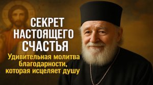 СЕКРЕТ НАСТОЯЩЕГО СЧАСТЬЯ Удивительная молитва благодарности которая исцеляет душу