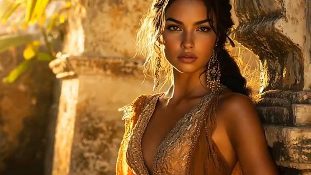 Glamorous Mayan Woman In 1950s Style