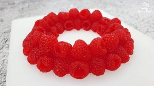 🍓 МАРМЕЛАДНЫЙ ВЕНОК ИЗ МАЛИНЫ 🍓 Простой декор для торта. Рецепт мармелада на агар-агаре для молдов