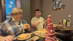 Ужин в необычном  Китайском кафе где нужно готовить самим.