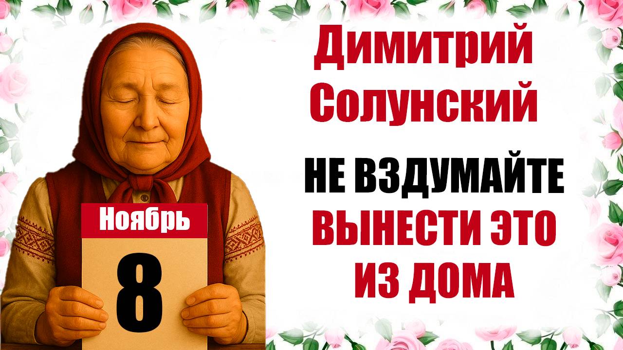 8 ноября праздник церковный народный Дмитриев день что нельзя делать сегодня, традиции, приметы смотреть онлайн