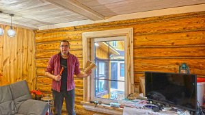 Бросовые материалы уходят на отделку. Облагородил окно. Получили большую посылку из Беларуси