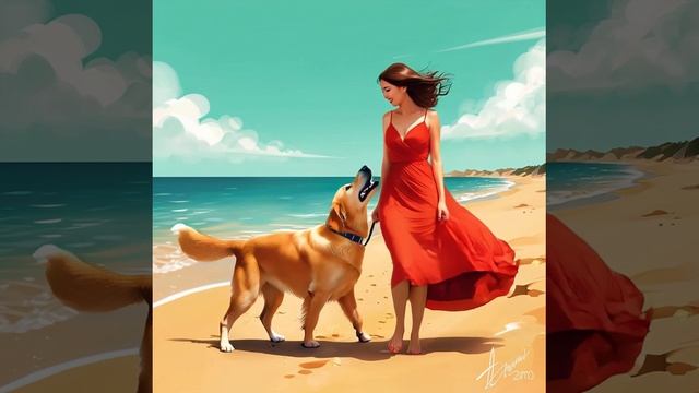 Девушка с собакой