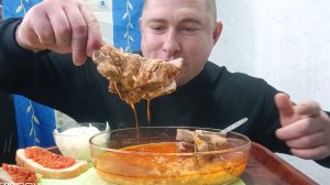 мукбанг/обжорыч/суп Харчо/еданакамеру/мукпанроссия/вкусняшки/