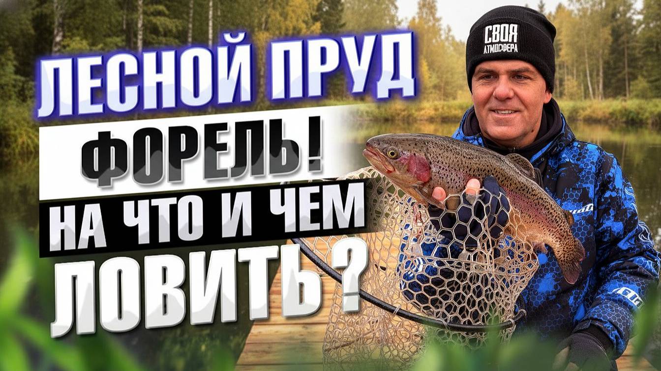 Лесной ПРУД Кишит ФОРЕЛЬЮ Рыбалка на спиннинг Ловля форели на резину и блесна смотреть онлайн
