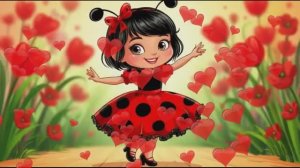 Божья коровка девочка счастливая