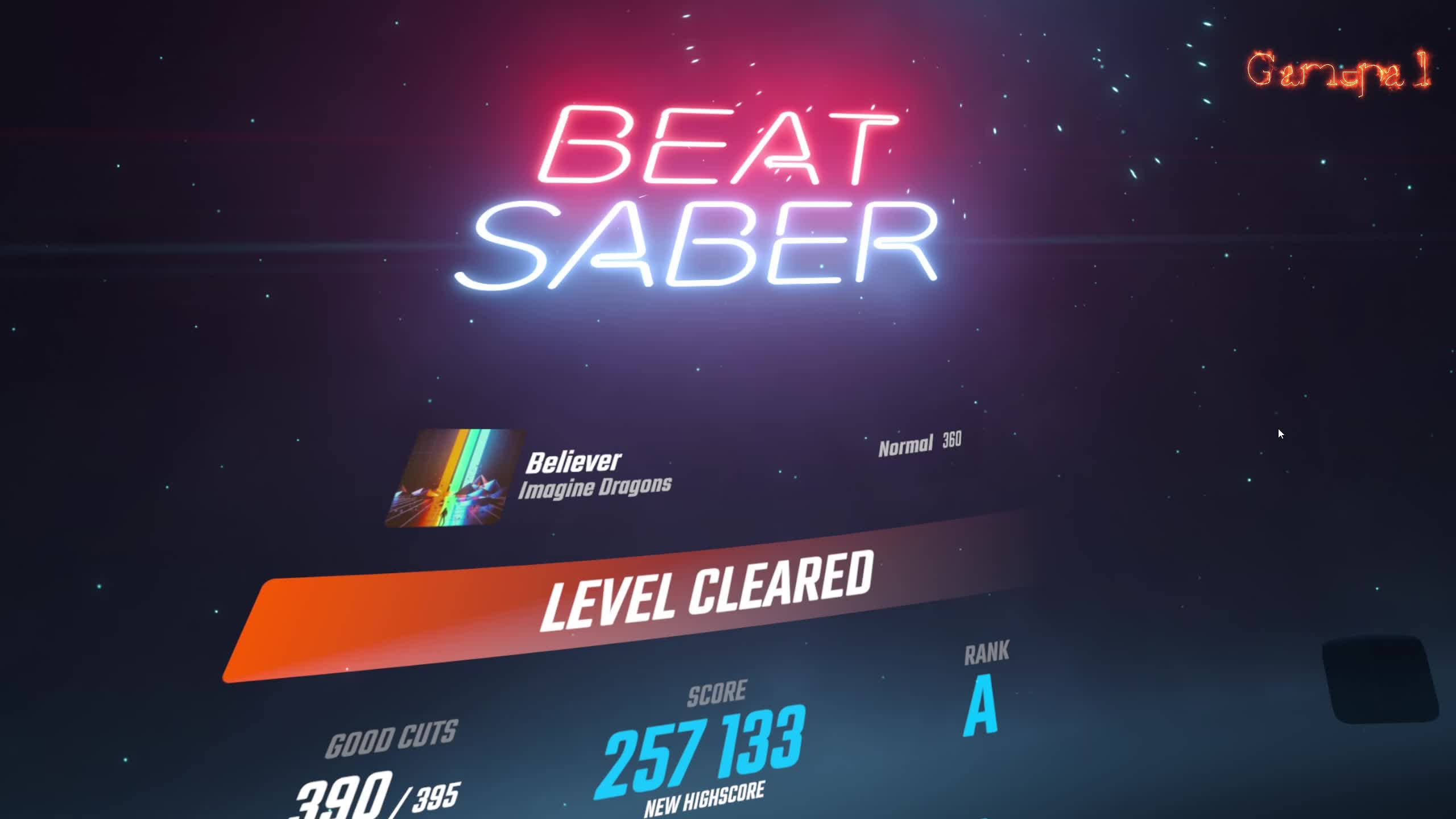 BEAT SABER. VR