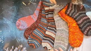 Вязовлог/Бруклин готов/Много носочков/Распаковка приза/Планы на вязание до нового года