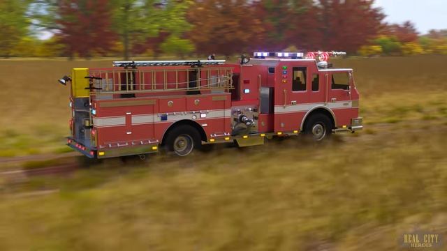 Мультфильмы для детей. Как Пожарные машины и Пожарный Вертолет тушат пожары Герои нашего города. смотреть онлайн