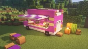 Майнкрафт как построить КАФЕ АВТОБУС #майнкрафт #постройки гайд красивый дом мультики майн