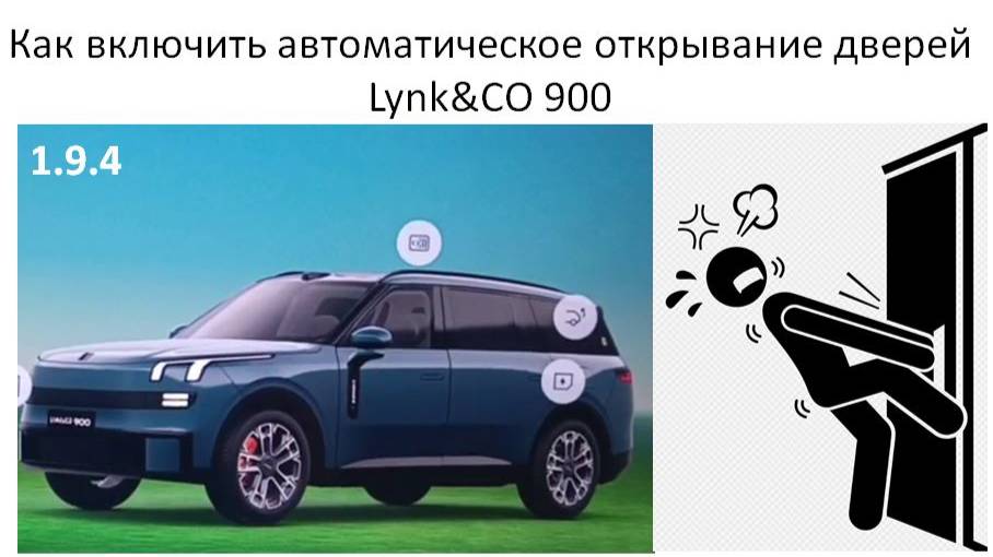 Как включить автоматическое открывание дверей Lynk&CO 900 смотреть онлайн