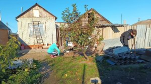 ЖИЗНЬ В СТАНИЦЕ./ ПОСАДИЛИ ДЕРЕВО./ КУПИЛА ВЕШАЛКУ.