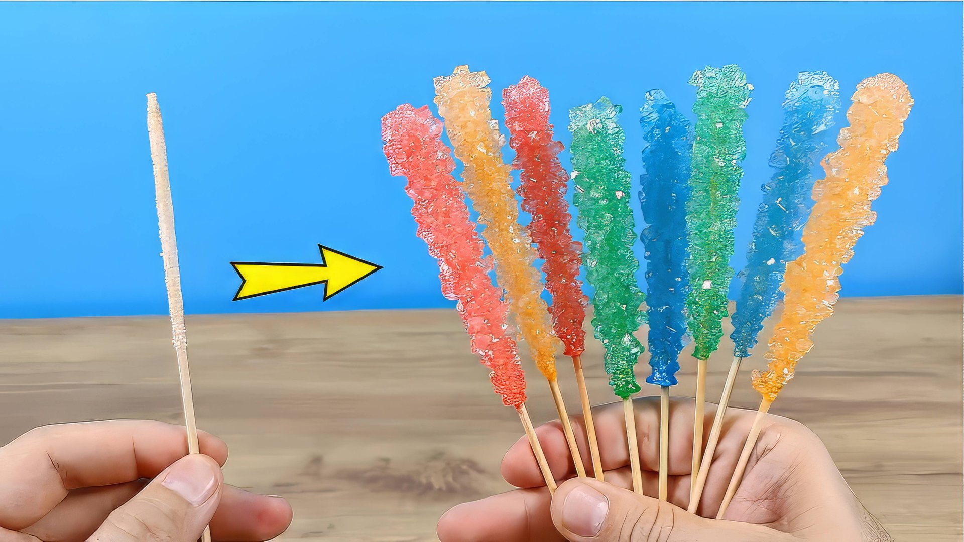 Вырастил Огромные цветные Кристаллы из обычного сахара! Как Очень просто! смотреть онлайн