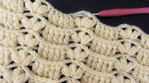 Красивый вертикальный узор крючком - Вязание крючком