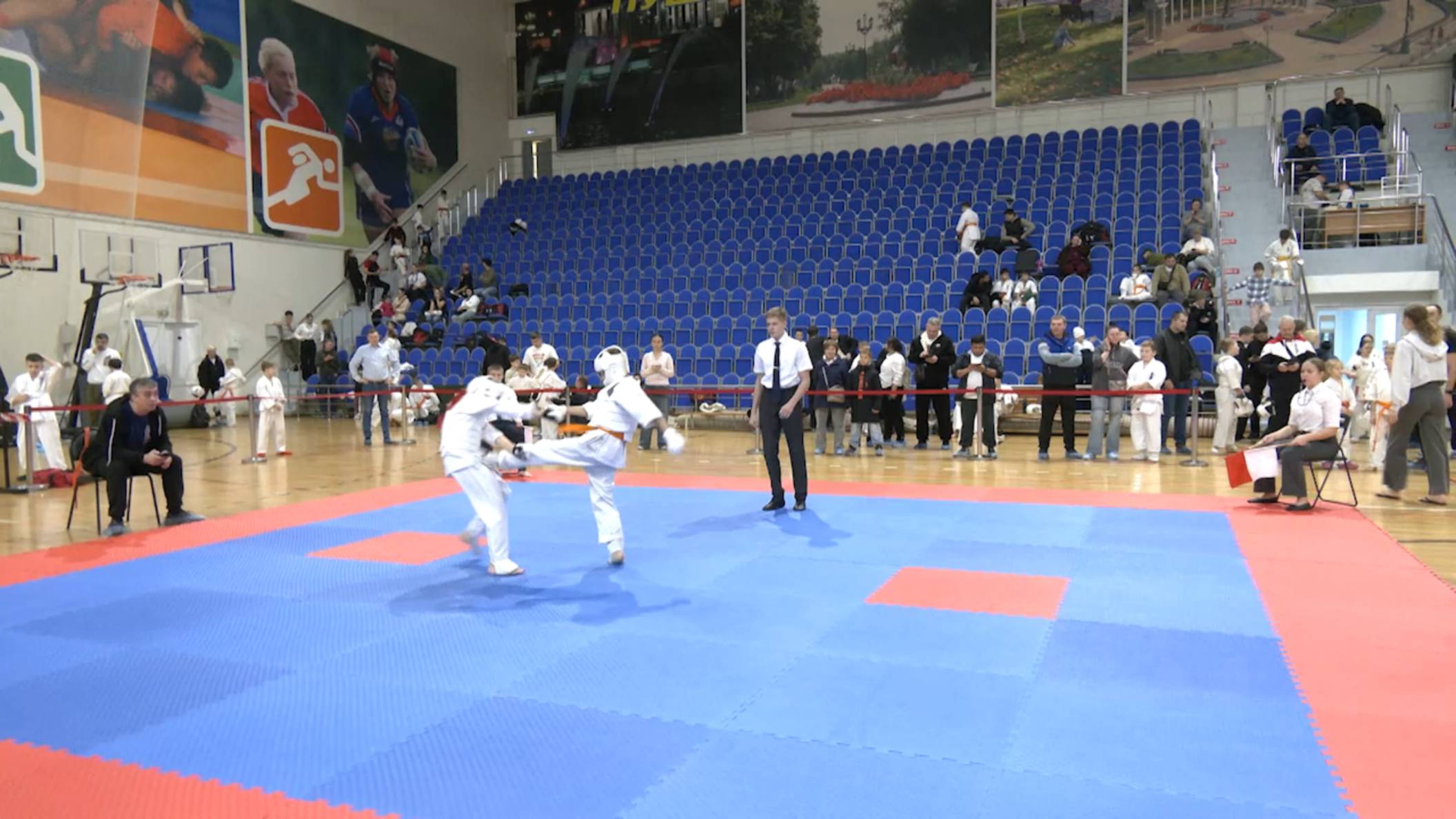 Открытый кубок округа Пушкинский по киокусинкай завершился смотреть онлайн