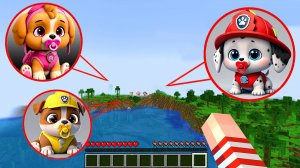 😳Я НАШЛА ВСЕХ ДЕТЕЙ ЩЕНКОВ ИЗ ЩЕНЯЧЬЕГО ПАТРУЛЯ В МАЙНКРАФТ