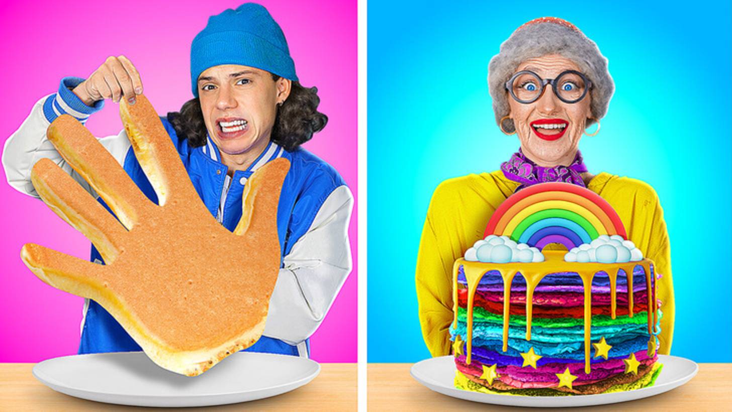 👵 Я vs бабушка! Кулинарный поединок 🍳 Лайфхаки и гаджеты | 123 GO! смотреть онлайн