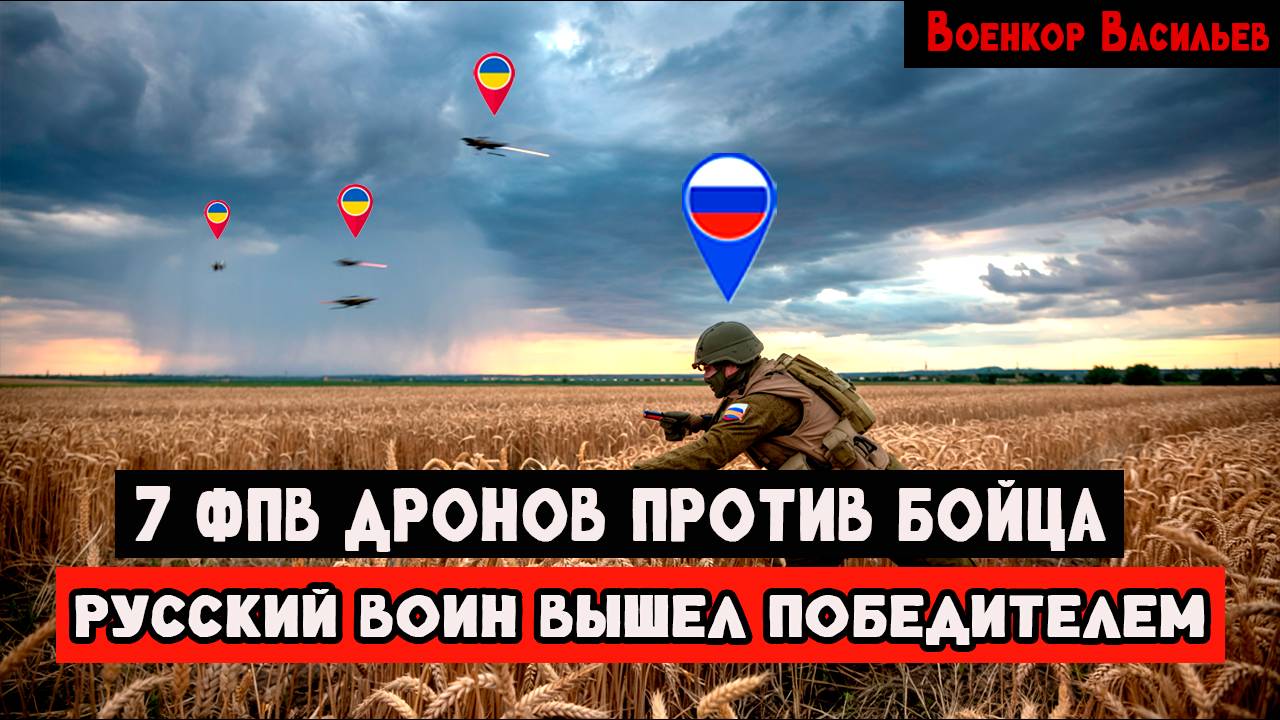НЕРЕАЛЬНЫЕ КАДРЫ!!! Российский боец против 7 FPV - дронов. Неуловимый солдат. смотреть онлайн
