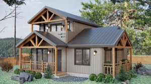 Уютный дом 52 м², созданный для вашего отдыха! 🌿 Двухэтажный дом с балконом и 2 спальнями