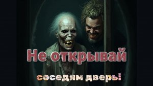 Мистические истории на ночь.  не открывай соседям дверь 🚪