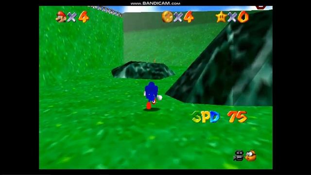 Super Sonic 64 (N64) Gameplay On SM64 Hack