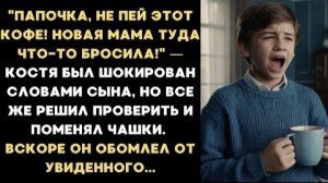 ИСТОРИЯ ИЗ ЖИЗНИ/Папа, не пей этот кофе, новая мама туда что-то положила,- крикнул сын