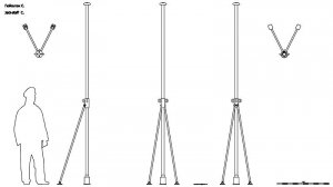 Гюйсшток C. Чертёж. Jack-staff C. Drawings.