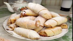 Рогалики из самых простых продуктов с повидлом