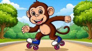 Ролики и веселая мартышка