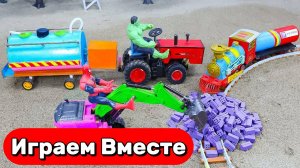 МУЛЬТИКИ ПРО МАШИНКИ ИГРУШКИ И СУПЕРГЕРОЕВ ДЛЯ ДЕТЕЙ 🚗 ИГРУШЕЧНАЯ ЖЕЛЕЗНАЯ ДОРОГА