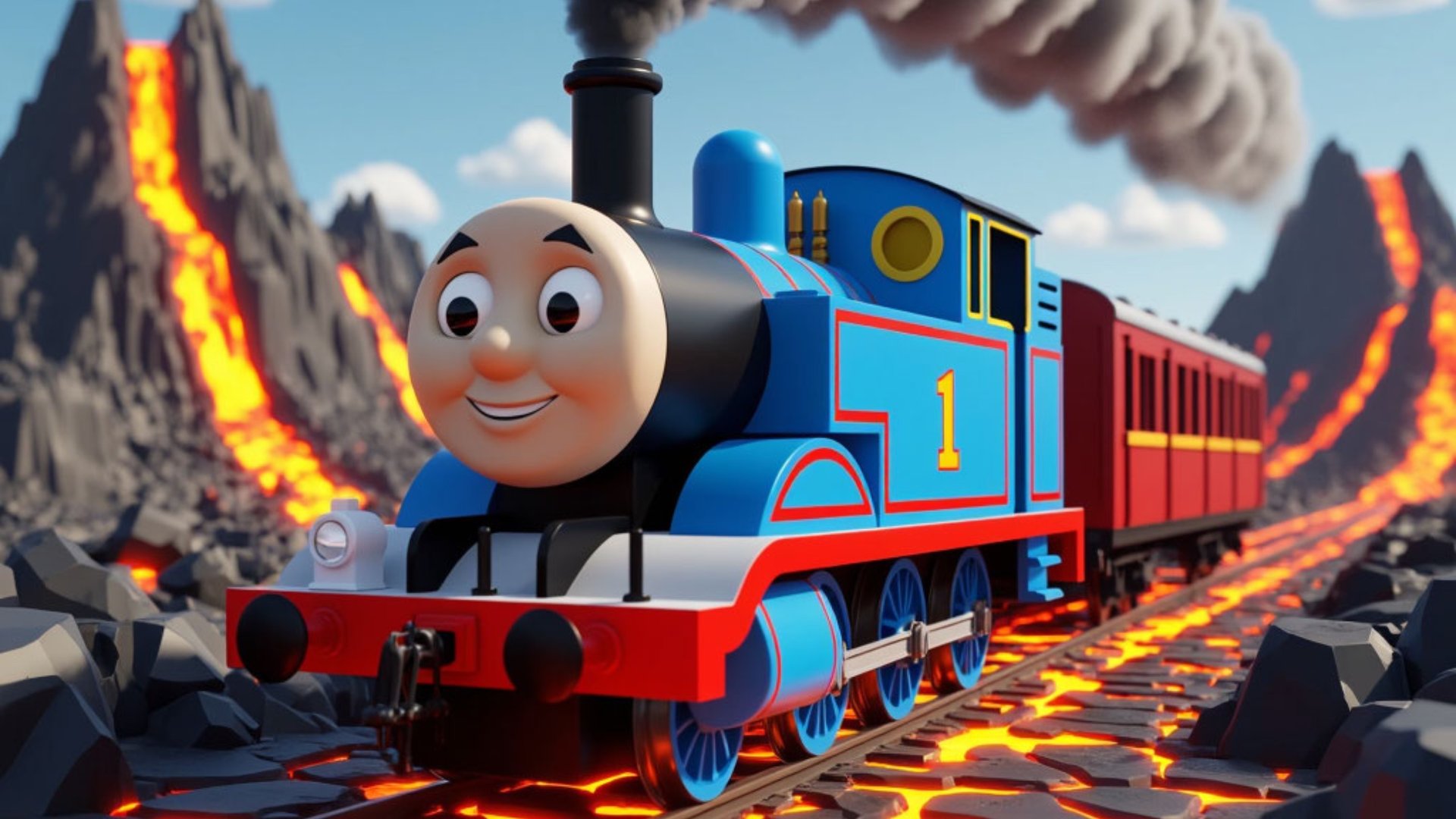 Паровозик Томас из кирпича смотреть онлайн