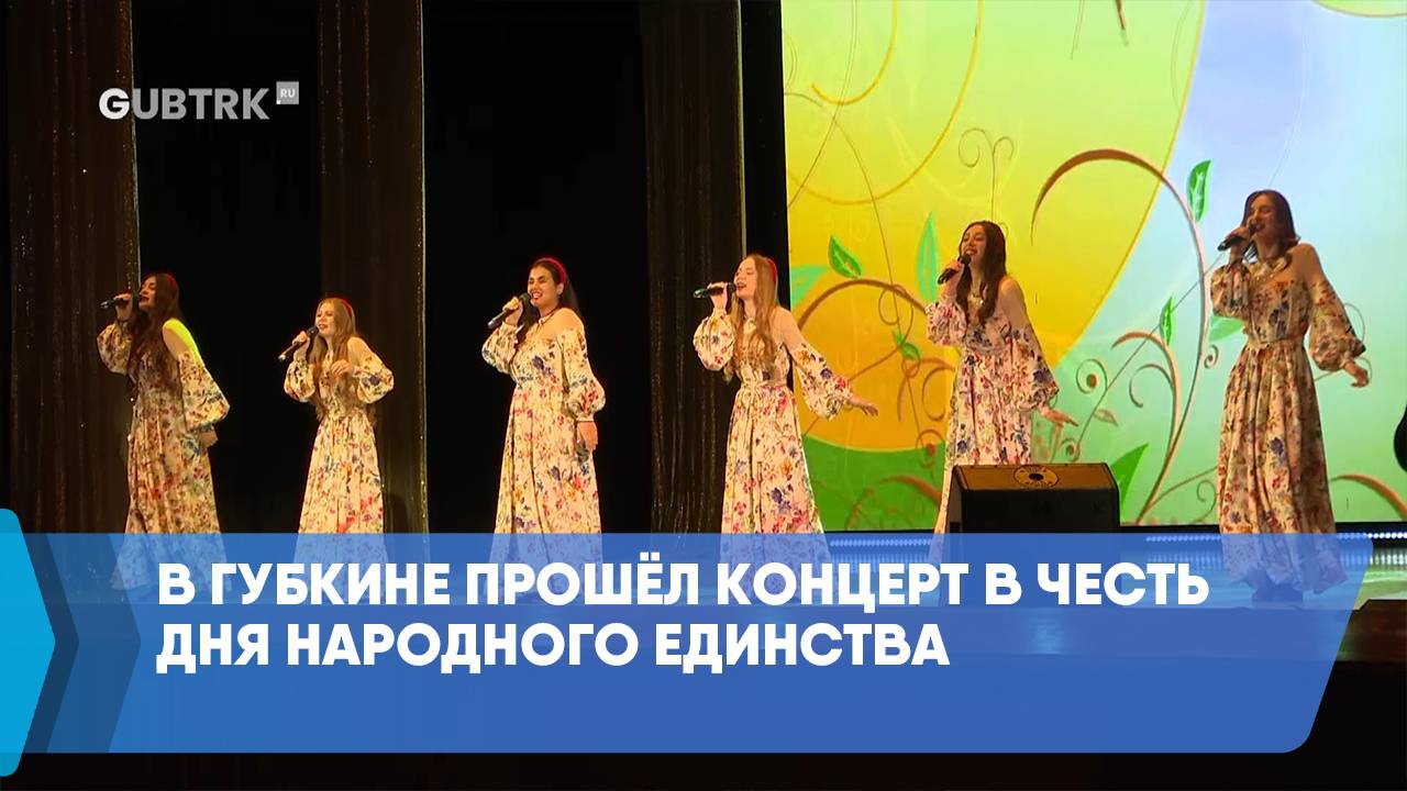 В Губкине прошёл концерт в честь Дня народного единства смотреть онлайн