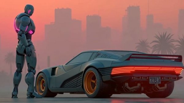 Chill Synthwave Drive | Retro Electro Mix for Focus & Relaxation - Perfect Background