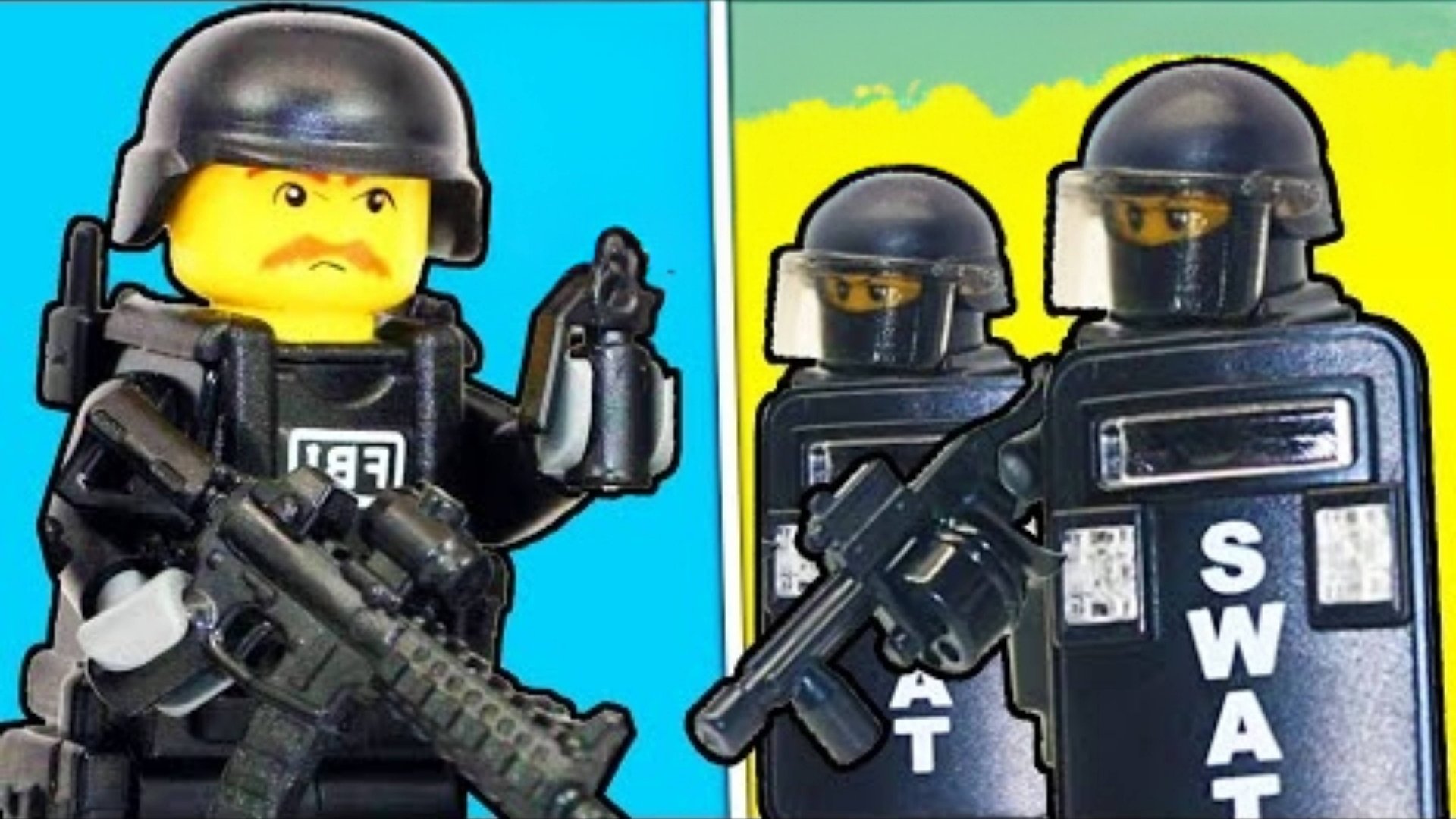 Я собрал из конструктора LEGO подразделение по борьбе с беспорядками SWAT... смотреть онлайн