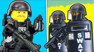 Я собрал из конструктора LEGO подразделение по борьбе с беспорядками SWAT...