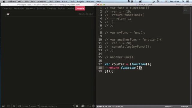 Javascript-джедай #15 - Замыкания смотреть онлайн